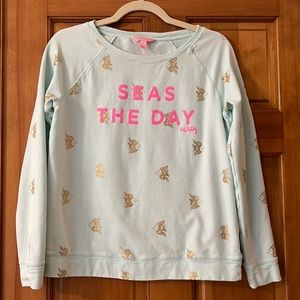 Lilly Pulitzer “Seas The Day” Sweatshirt
